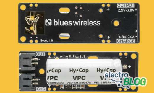 Blues Introduces Scoop: A Game-Changing Capacitor-Based Backup Power Addon